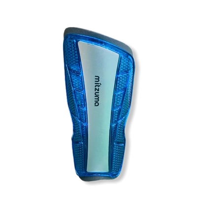 Strap Shin Guard Blue/Silver 18cm